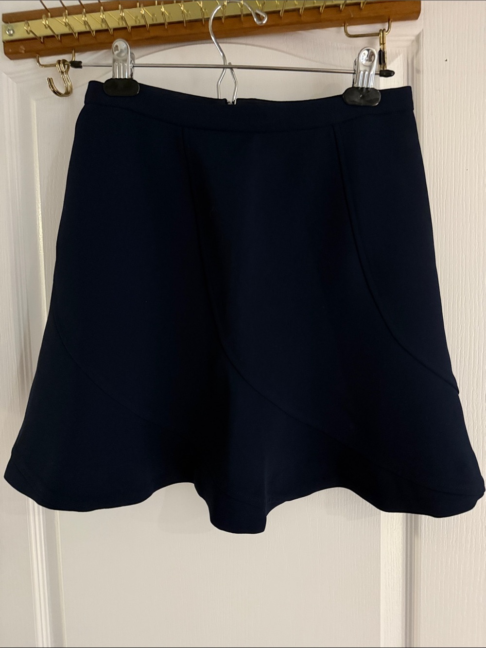J. Crew Navy A-Line Skirt